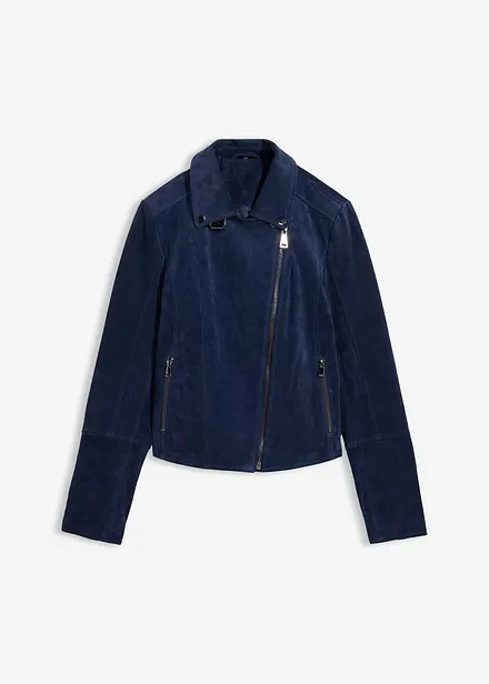 Biker-Velourslederjacke