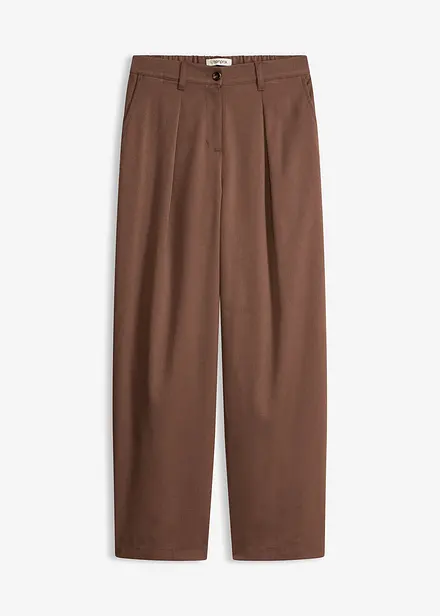 Pantalon barrel &agrave; pinces
