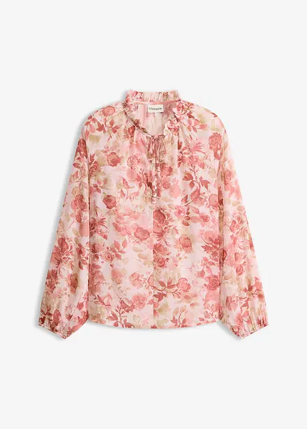 Tunique en mousseline avec lien &agrave; nouer