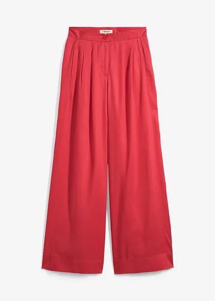 Bundfaltenhose aus flie&szlig;endem Lyocell