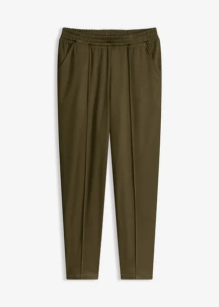 Pantalon &eacute;lastiqu&eacute; avec nervures devant