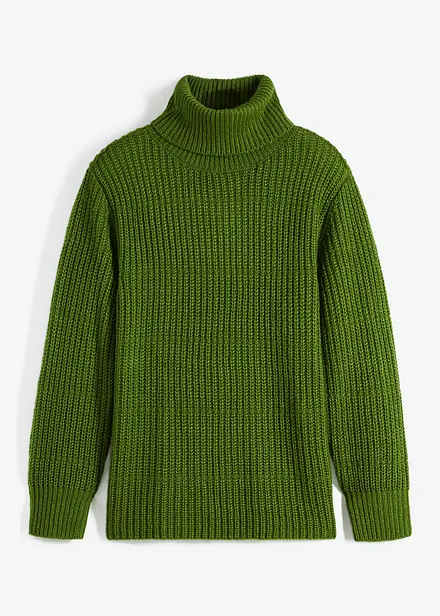 Strickpullover mit Rollkragen