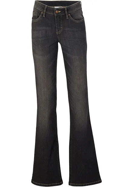 Bootcut Jeans Mid Waist, Komfort-Stretch