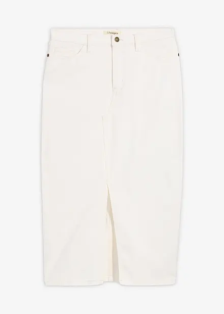 Jeansrock in Midil&auml;nge