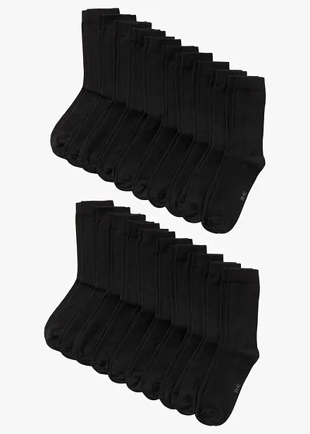 Socken mit Bio-Baumwolle (20er Pack)