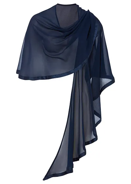 Stola mit feinem Satindetail