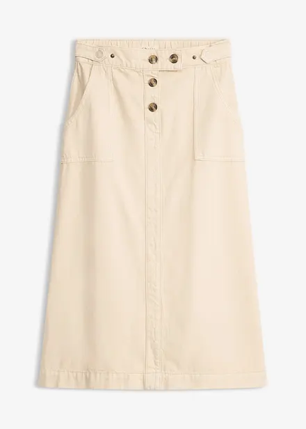 Jupe en twill 100% coton