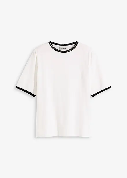 Shirt mit Spitzenborte