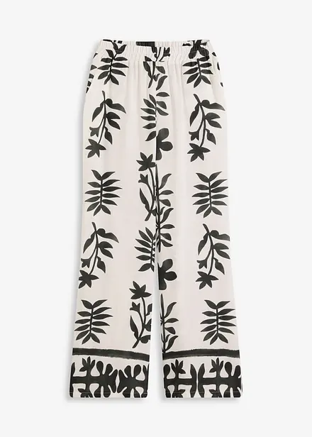 bedruckte Hose aus flie&szlig;ender Viskose
