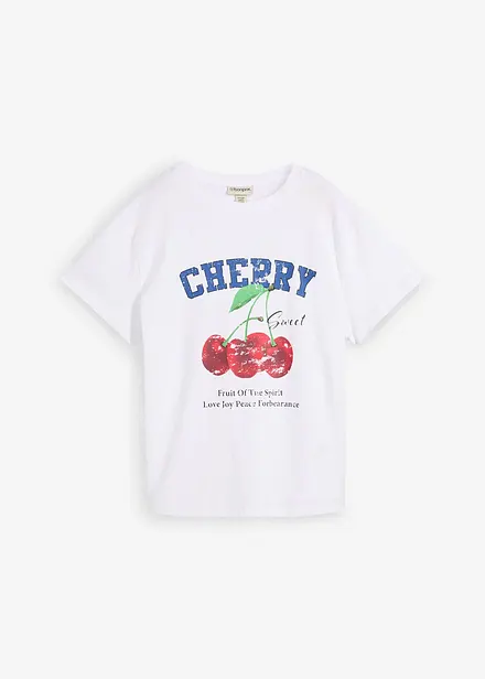 T-Shirt aus reiner Bio-Baumwolle, bedruckt