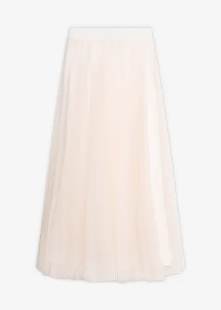 Jupe longue en tulle d&eacute;licat