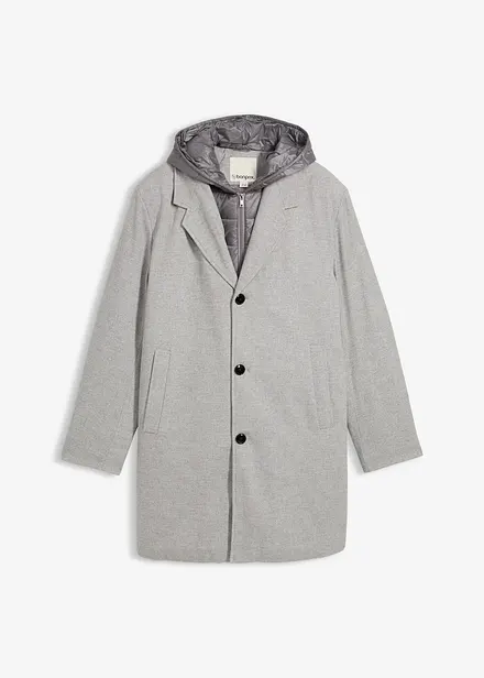 Manteau blazer 2en1 &agrave; capuche amovible
