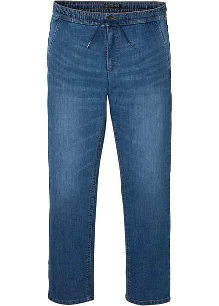 Leichte Regular-Fit Schlupfjeans mit Dehnbund, Straight