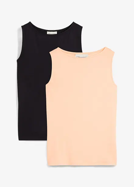 Top aus softer Viskose (2er Pack)