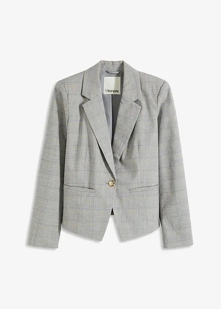 Blazer &agrave; carreaux &eacute;cossais