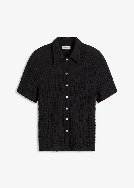 Shirtbluse mit Struktur