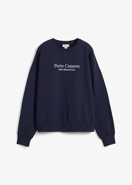 Oversize-Sweatshirt mit Stickerei