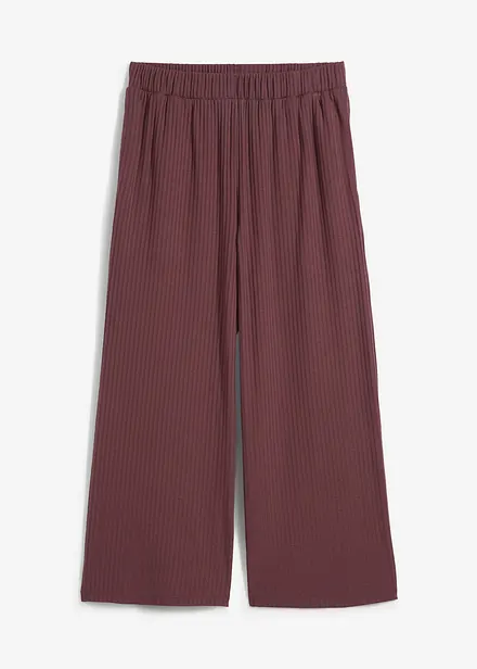 Jersey-Hose aus Rippe mit Bequembund