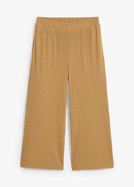 Pantalon en jersey c&ocirc;tel&eacute; &agrave; taille &eacute;lastiqu&eacute;e