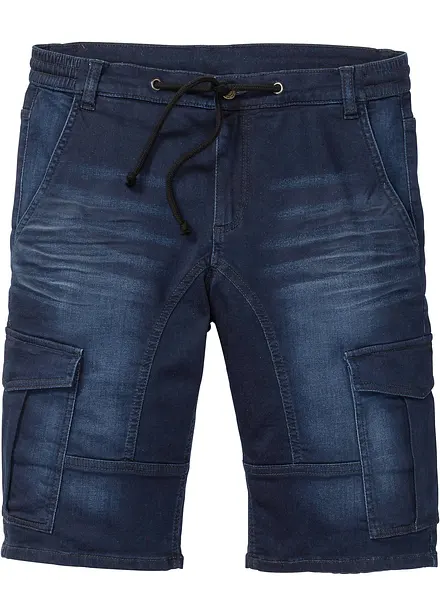Bermuda en sweat effet jean, regular