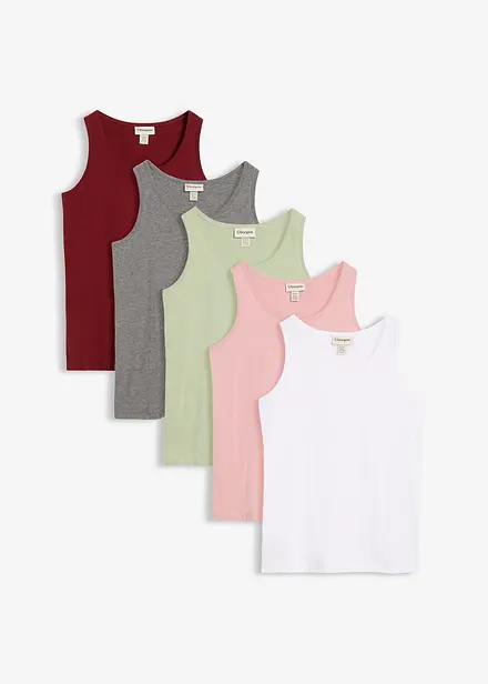 Lot de 5 d&eacute;bardeurs longs 100% coton