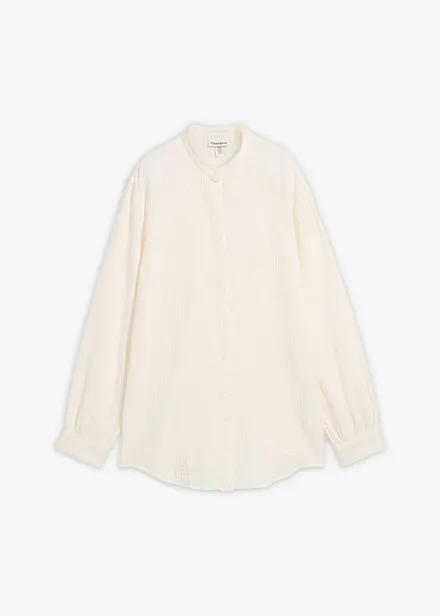 Chemisier long en gaze de coton