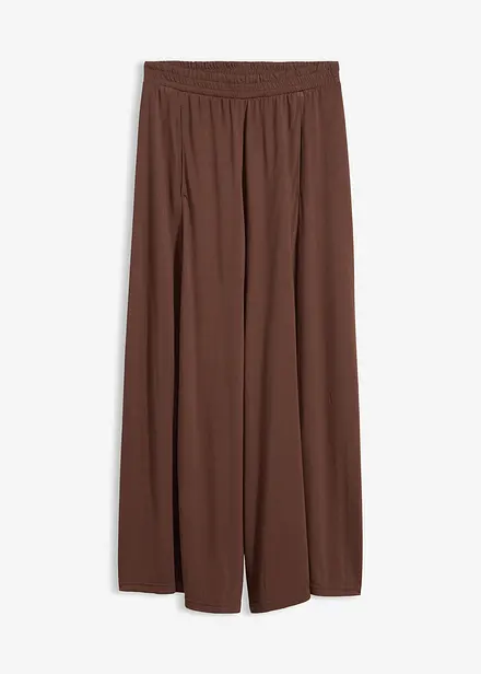 Jersey-Culotte mit weitem Bein