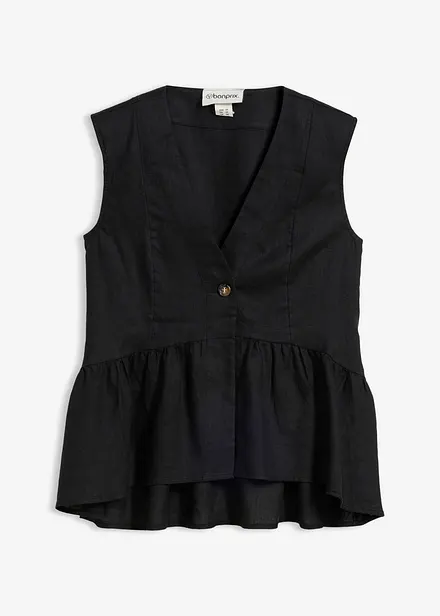 Gilet sans manches 100&nbsp;% lin