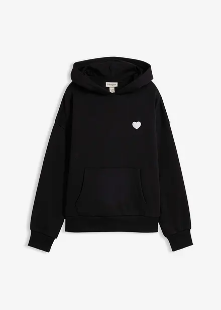 Sweat &agrave; capuche doux en coton m&eacute;lang&eacute;