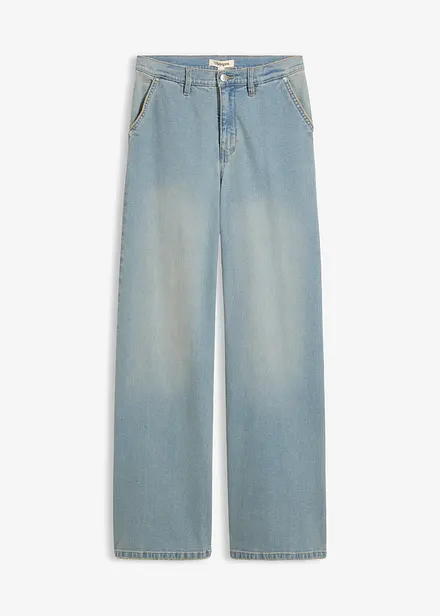 Loose Straight-Jeans, High Waist