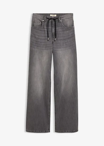 Loose Straight-Jeans, High Waist