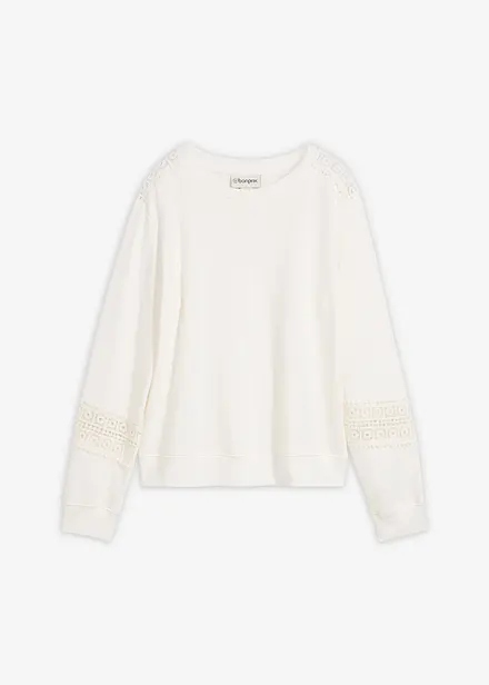 Sweat avec d&eacute;tails crochet