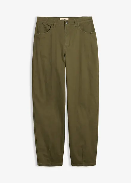 Pantalon barrel &agrave; taille &eacute;lastiqu&eacute;e