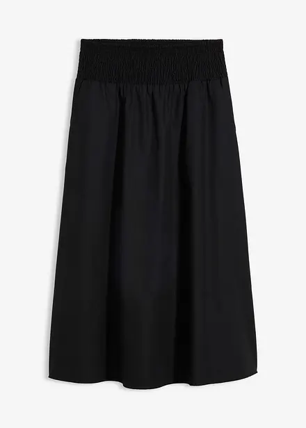 Midirock aus reiner Baumwolle