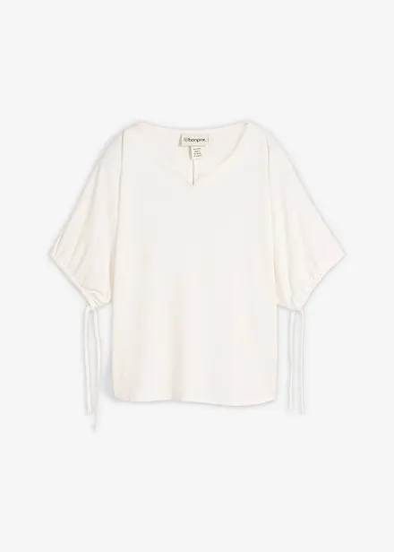 T-shirt ample en maille piqu&eacute;e robuste