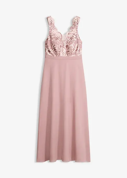 Robe longue brod&eacute;e de sequins