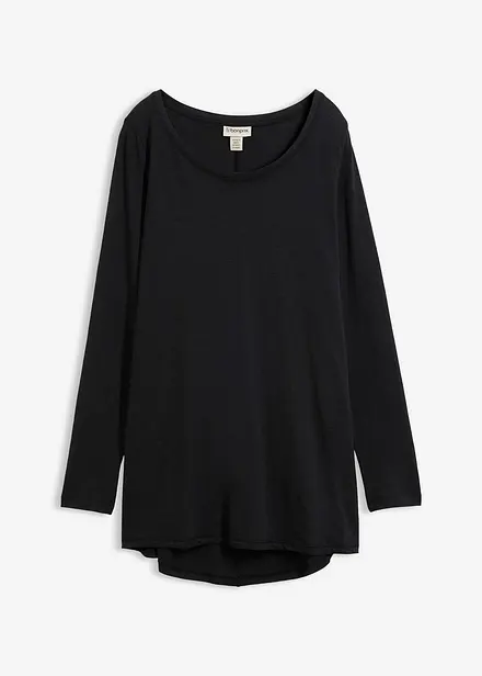 Langarmshirt aus reiner Baumwolle