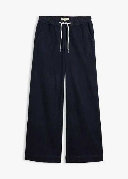 Wide Leg Jeans Mid Waist, Stretch