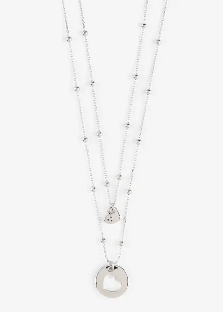 Kettenset (2-tlg.Set) mit Herzanh&auml;ngern