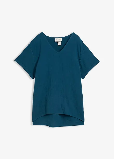 Shirt-Tunika aus softem Musselin