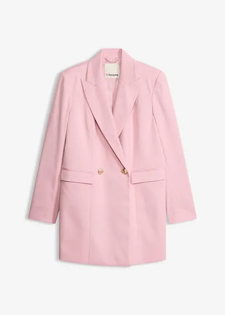 Long blazer &agrave; boutons d&eacute;coratifs