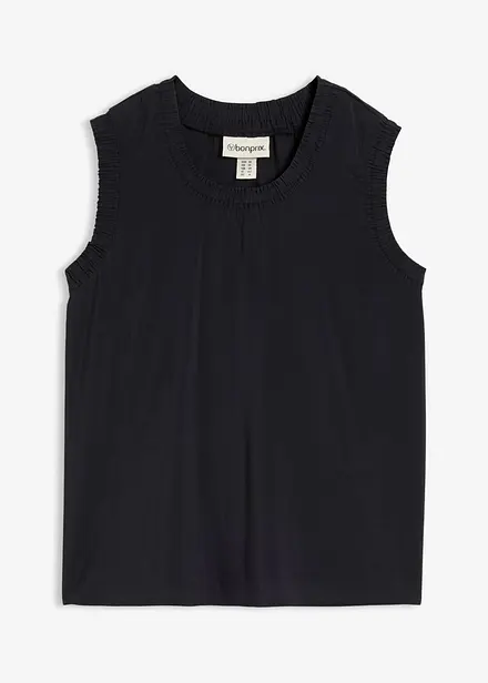 Top sans manches en viscose m&eacute;lang&eacute;e