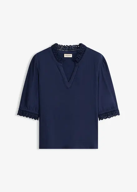 Langarmshirt aus reiner Baumwolle