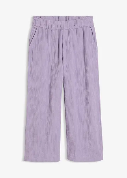 Marlenehose aus Baumwoll-Musselin