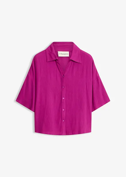 Chemisier court de plage en viscose fluide