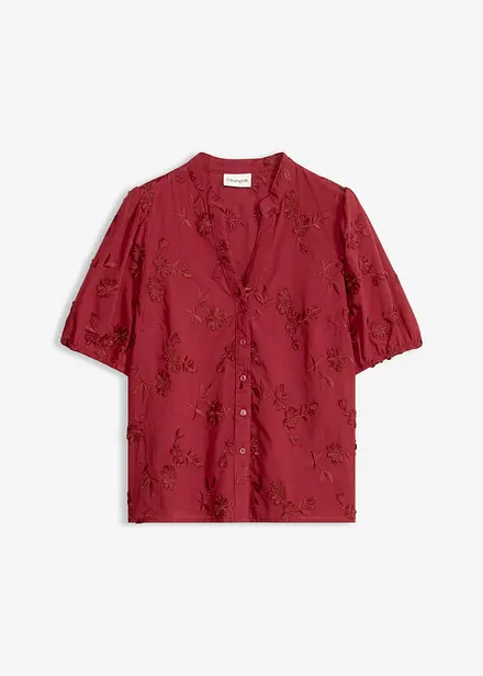 Chemisier manches courtes, 100% coton