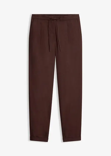 Pantalon en lin m&eacute;lang&eacute;