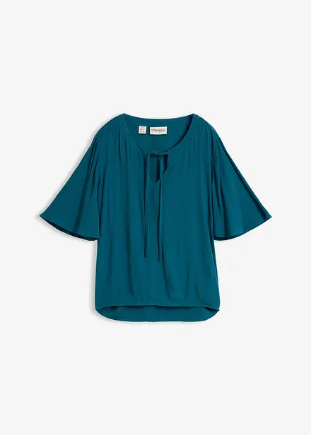 Blouse longue en viscose fluide