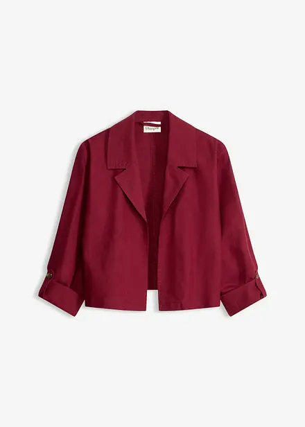 Blusenjacke aus Leinenmix