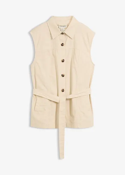 Gilet sans manches, 100% coton
